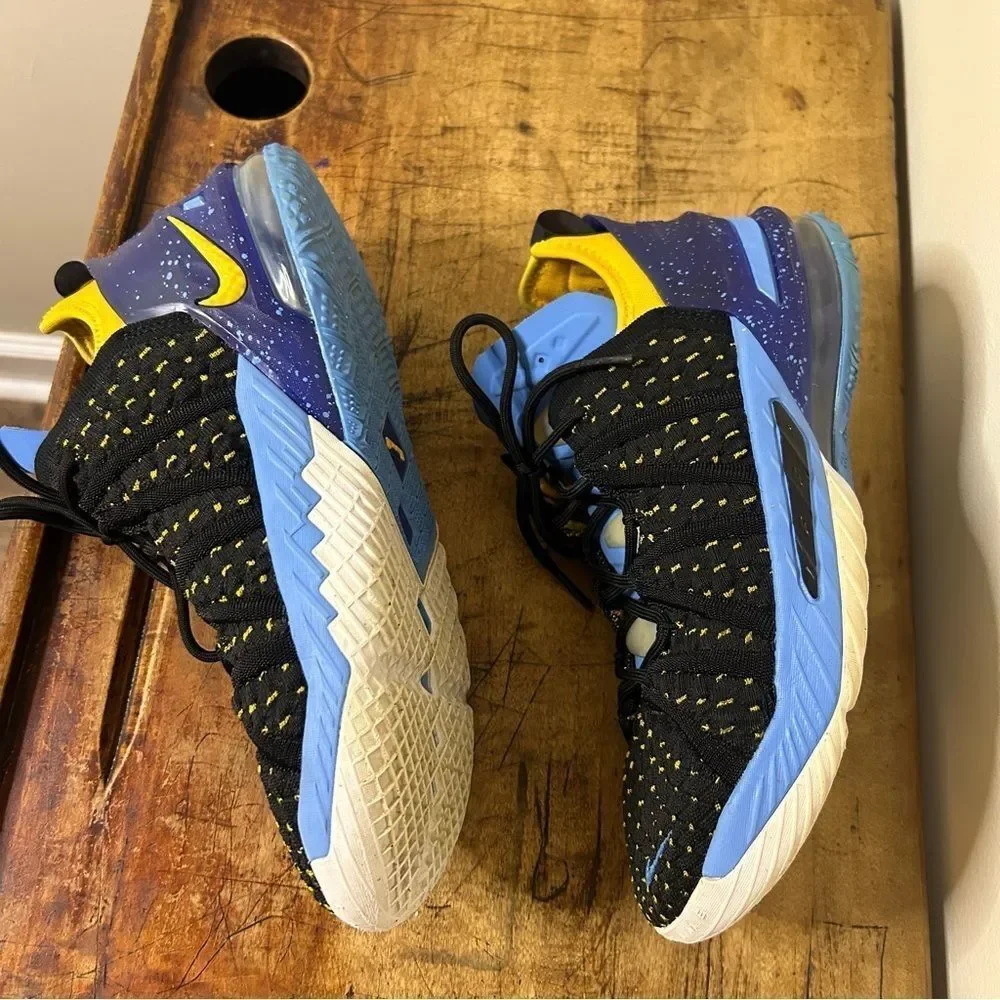 Nike LeBron XVIII 18 MINNEAPOLIS LAKERS Heritage Dynasty Blue CQ2760 LA, sz 5Y
